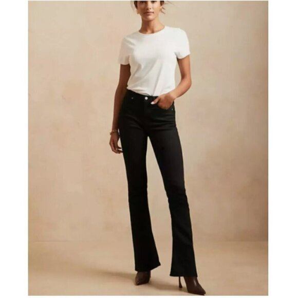 NEW Banana Republic High Rise Flare Soft Sculpt Jeans Size 25/0 #746783 RT$120 - Picture 2 of 12